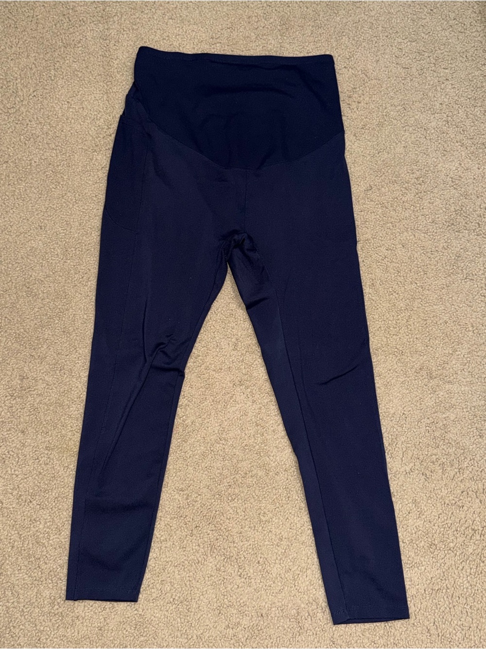 Maternity/Nursing Navy Seamless Leggings w/ Pockets